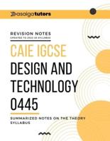 Design and Technology - Resistant Materials: Student Revision Notes - Cambridge - IGCSE