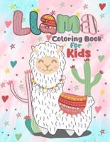 Llama Coloring Book for Kids