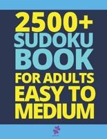 2500+ Sudoku Book For Adults Easy To Medium