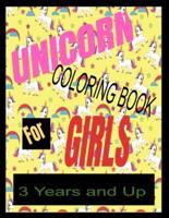 Unicorn Coloring Book for Girls 3 Years and Up