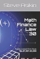 Math Finance Law 30