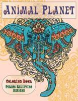Animal Planet - Coloring Book - Stress Relieving Designs