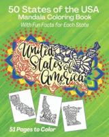 50 States of the USA Mandala Coloring Book