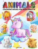 Animals Coloring Books for Kids Ages 4-8