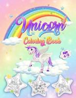 Unicorn Coloring Book Ages 4-9