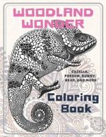 Woodland Wonder - Coloring Book - Gazella, Possum, Bunny, Bear, and More