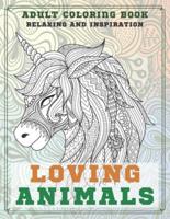 Loving Animals - Adult Coloring Book - Relaxing and Inspiration