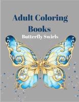 Adult Coloring Books Butterfly Swirls