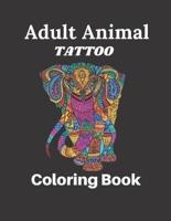 Adult Animal Tattoo Coloring Book