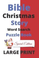 Bible Christmas Story Word Search Puzzle Book Large Print