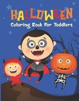 Simple Halloween Coloring Book For Toddlers