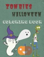 Zombies Halloween Coloring Book