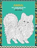 Adult Coloring Book for Pencils and Markers - Animal - Thick Lines