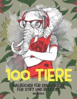 Malbücher Für Erwachsene Für Stift Und Bleistift - Mandala - 100 Tiere