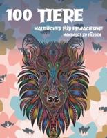 Malbücher Für Erwachsene - Mandalas Zu Färben - 100 Tiere