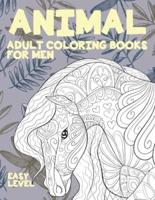 Adult Coloring Books for Men - Animal - Easy Level