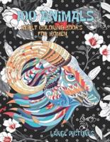 Adult Coloring Books for Women Large Pictures - 100 Animals