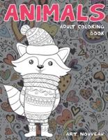 Adult Coloring Book Art Nouveau - Animals