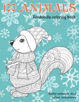 Zendoodle Coloring Book Baby Animals and Other Creatures - 100 Animals