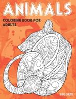 Coloring Book for Adults Big Size - Animals