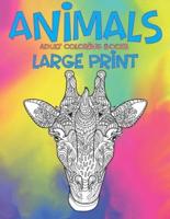 Adult Coloring Books Animals Large Print