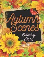 Autumn Scenes Coloring Book