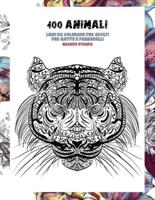 Libri Da Colorare Per Adulti Per Matite E Pennarelli - Grande Stampa - 100 Animali