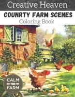 Creative Heaven Country Farm Scenes Coloring Book