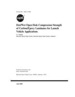 Hot/Wet Open Hole Compression Strength of Carbon/Epoxy Laminates for Launch Vehicle Applications
