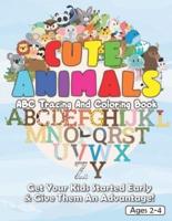 Cute Animals ABC Tracing And Coloring Book