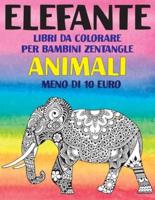 Libri Da Colorare Per Bambini Zentangle - Meno Di 10 Euro - Animali - Elefante