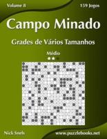 Campo Minado Grades de Vários Tamanhos - Médio - Volume 8 - 159 Jogos