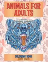 Coloring Book Animals for Adults - Thick Lines