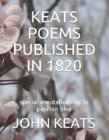 Keats Poems Published in 1820