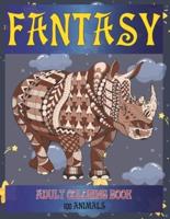 Adult Coloring Book Fantasy - 100 Animals