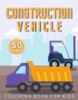 Construction Vehicle Coloring Book