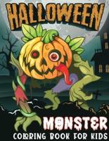 Halloween Monster Coloring Book For Kids