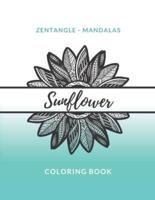 Zentangle Mandalas Sunflower Coloring Book