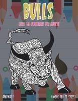 Libri Da Colorare Per Adulti - Amore Per Se Stessi - Animali - Bulls