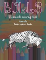 Zendoodle Coloring Book Series Animals Books - Animals - Bulls