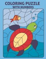 Coloring Puzzle With Numbers : Color By Number For Kids - Sea Life - Jungle Animals - Flowers
