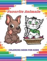 Favorite Animals - Coloring Book For Kids