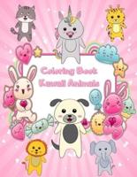 Coloring Book Kawaii Animals: 30 Kawaii Coloring Pages with Cute Chibi Baby Animals for Kids - Great Kawaii Gift for Children