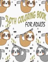 Sloth Coloring Book for Adults