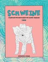 Malbücher Für Erwachsene Für Ältere Menschen - Stressabbau-Designs - Tiere - Schweine