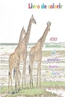 Livro De Colorir 100 Desenhos De Girafas Para Colorir