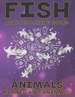 Adult Coloring Books Plants and Animals - Animals - Fish