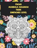 Mandala Malbuch - Einfaches Level - Tiere - Fuchs