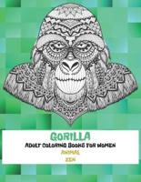 Adult Coloring Books for Women Zen - Animal - Gorilla