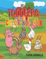 Toddlers Coloring Book Farm Animals